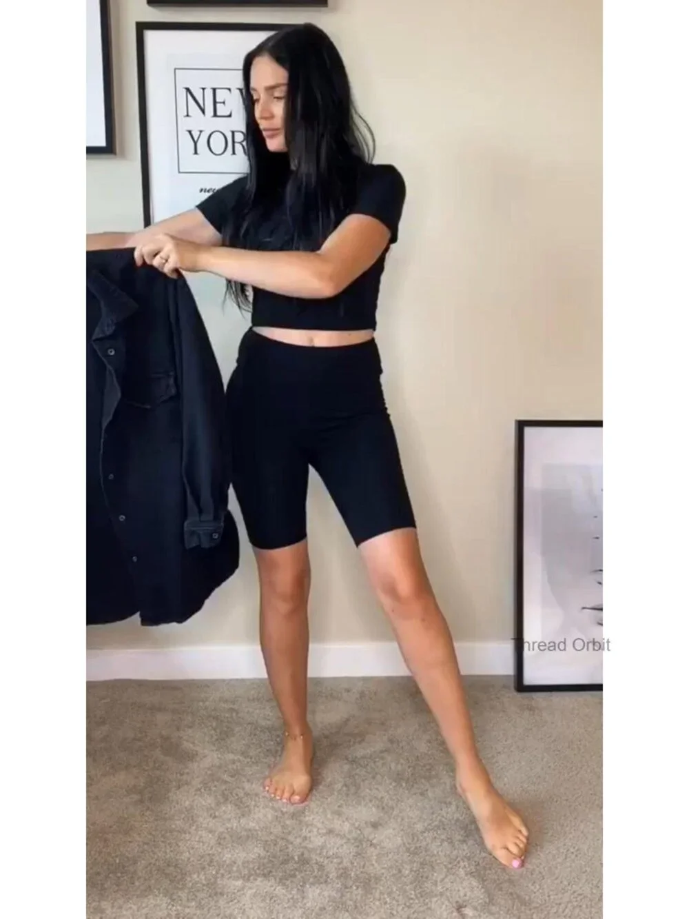 3 Pack High Waisted Biker Shorts with Pockets, Buttery Soft Tummy Control Yoga